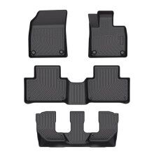 Volvo XC90 2019+ 7 seater 3D/5D moulded TPE Rubber car mats RHD