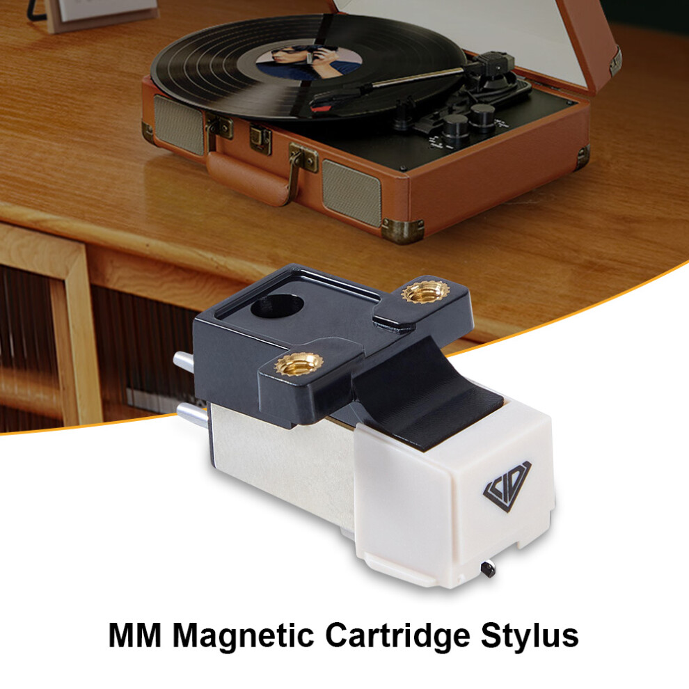 Magnetic Cartridge Stylus High Precision Replacement Universal Phonograph Magnet Turntable Cartridge With Conical Diamond Stylus For Turnta 8091314601078