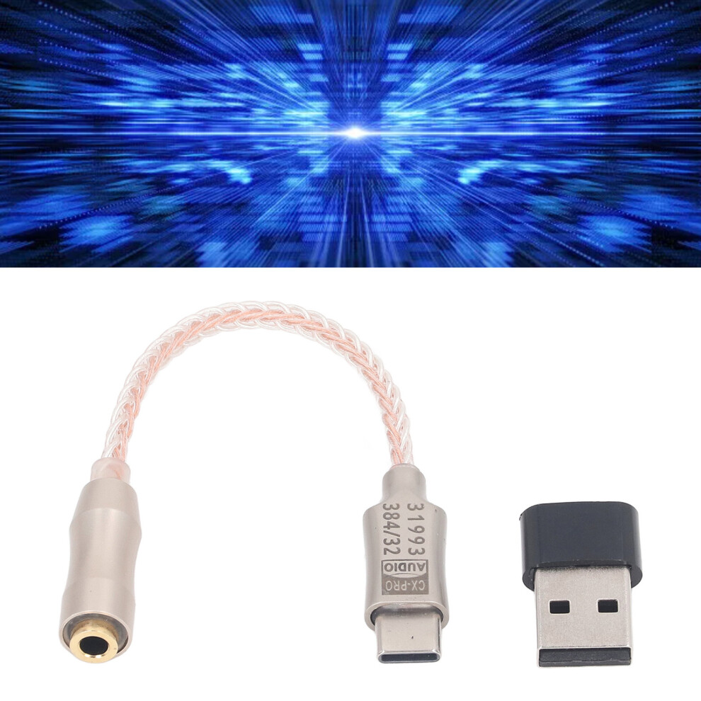 Usb To 3.5Mm Dac Cable Excellent Sound Decoding Stable Transmission Type C To 3.5Mm Adapter 4681314601204
