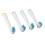 4pcs Soft Bristle Replacement Head for D10 D16 D12 8
