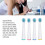 4pcs Soft Bristle Replacement Head for D10 D16 D12 3