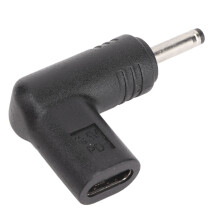 100W PD USB 3.1 Type C Female USB C to DC 18.5‑20V 3.0x1.1mm Adapter PD Emulator Trigger 90 Degree Angled
