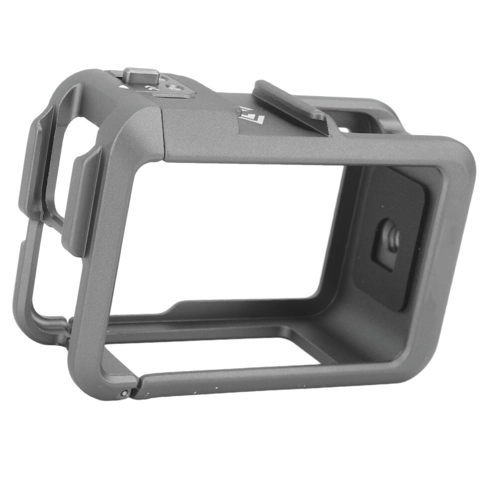 Action Camera Cage Aluminum Alloy Quick Release Protective Camera Housing Frame With Dual Cold Shoe Interface For Osmo Action 4 3 7601314602732