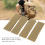 4Pcs Hook and Loop Patch Nylon Hook and Loop Molle Attachment Pad for Training Vest Hunting Shooting Games Khaki 3