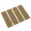4Pcs Hook and Loop Patch Nylon Hook and Loop Molle Attachment Pad for Training Vest Hunting Shooting Games Khaki 16