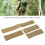 4Pcs Hook and Loop Patch Nylon Hook and Loop Molle Attachment Pad for Training Vest Hunting Shooting Games Khaki 4