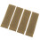 4Pcs Hook and Loop Patch Nylon Hook and Loop Molle Attachment Pad for Training Vest Hunting Shooting Games Khaki 2