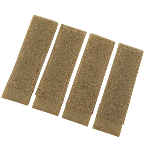 4Pcs Hook and Loop Patch Nylon Hook and Loop Molle Attachment Pad for Training Vest Hunting Shooting Games Khaki 1