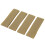 4Pcs Hook and Loop Patch Nylon Hook and Loop Molle Attachment Pad for Training Vest Hunting Shooting Games Khaki 14