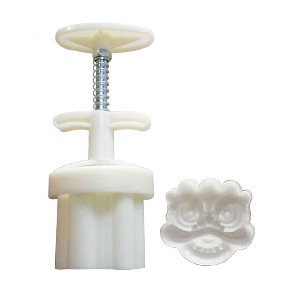 (As Show, One Size) 50G Lion Shaped Green Bean Cake Pastry Molds Plastic Mooncake Moulds Baking Accessories Mooncake Tools For Moon Festival 8052607442204