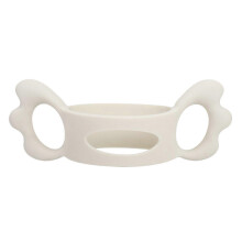 (Brown, One size) Durable Food Grade Silicone Transitional Sippy Cup Handles for Milk Bottles Baby Feeding Bottle Trainer Beige