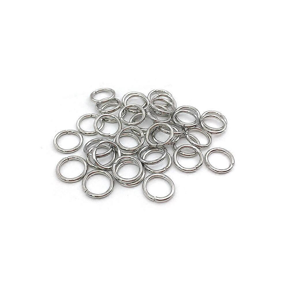 (As show, One size) 500 O-ringsMultiple sizesOpen ringsSingle ringsIron ringsC-ringsConnecting ringsDIY jewellery accessories7x0.9 mm thick (White K)