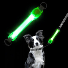 (As show, One size) Light Up Leash for Dogs, Waterproof Flashing LED Dog Collar with 2 Light Modes, Light Up Pet Collars Light Up Harness for Dogs Cats at Night
