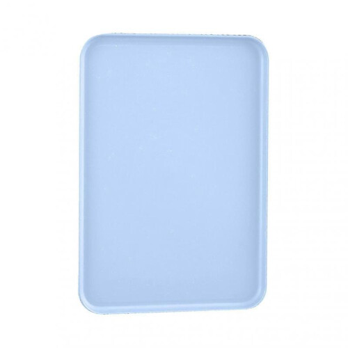 (M, Dark Blue) Multi-use Large Capacity Serving Tray Plastic Practical Food-grade Storage Tray For Home 1