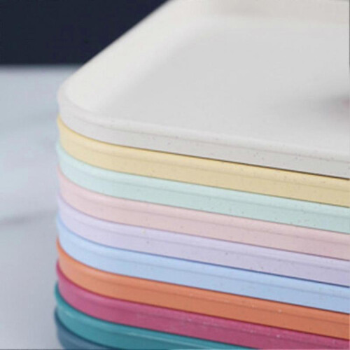 (L, Pink) Multi-use Large Capacity Serving Tray Plastic Practical Food-grade Storage Tray For Home 1