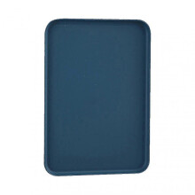 (M, Dark Blue) Multi-use Large Capacity Serving Tray Plastic Practical Food-grade Storage Tray For Home