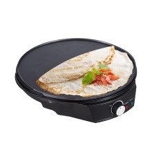 11 Inches Electric Crepe Maker 900W 50-210 Celsius Degree Temperature Control Non-stick Pancake Griddle for Roti Tortilla Blintzes Includes