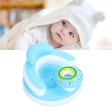 Baby Inflatable Seat Folding Toddler Seat Bath Chair Comfortable PVC Baby Seat Chair for Pool Bathtub
