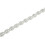 Bead Chain String Half Side Flatback DIY Imitation Pearl String with Rhinestone for Crafts Needlework 15