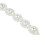 Bead Chain String Half Side Flatback DIY Imitation Pearl String with Rhinestone for Crafts Needlework 11