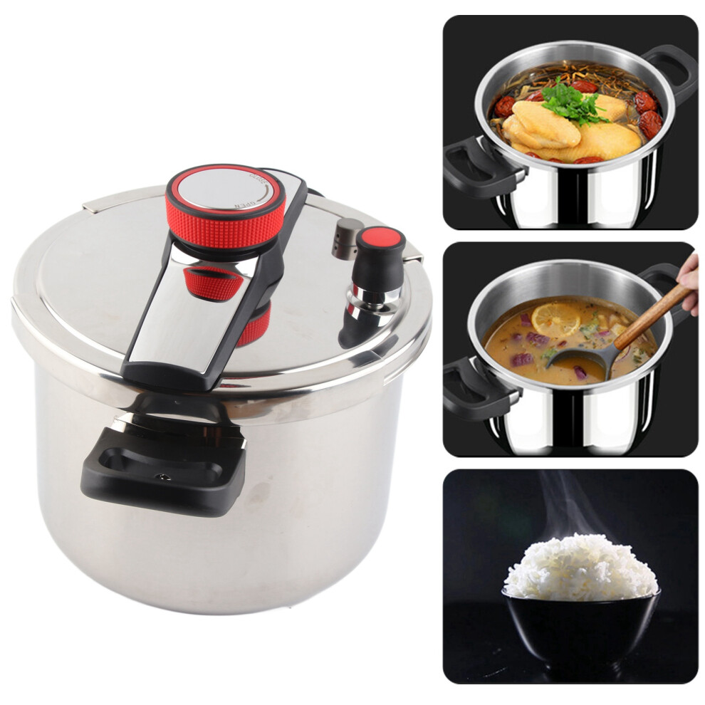 Large Pressure Cooker Household 304 Stainless Steel Pressure Cooker Multi Functional Explosion Proof Pressure Cooker 5L