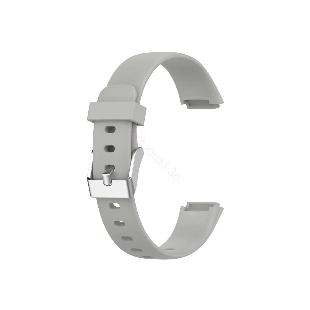(, L) Silicone Replacement Band For Fitbit Luxe Watch Strap Bracelet Hot Gray 6963793833979