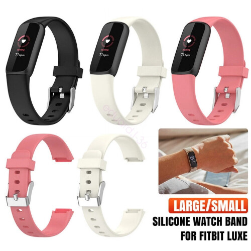 (Gray, S) Silicone Replacement Band For Fitbit Luxe Watch Strap Bracelet Hot 1