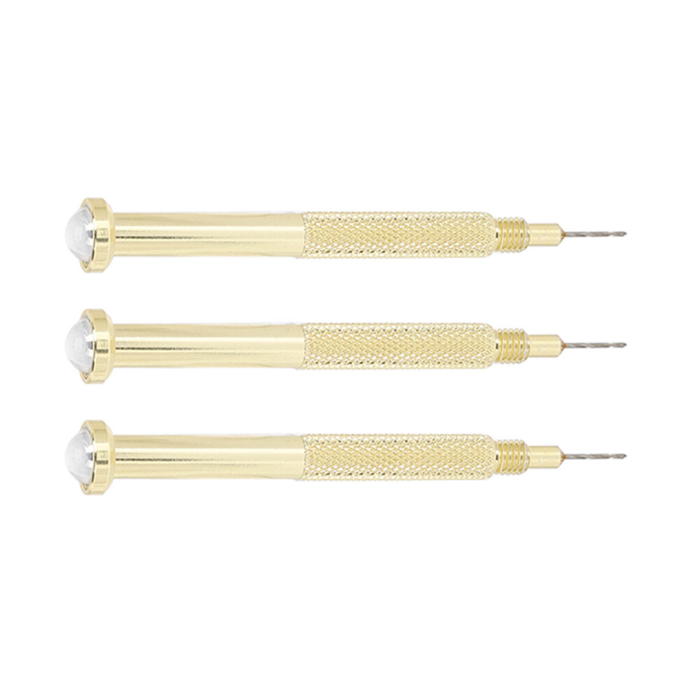 3pcs Nail Art Piercing Tool Accurate Drilling Alloy Manual Nail Piercing Tool for Tips