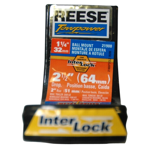 Reese Towpower 21900 Klasse II Interlock Ball Mount - Sort 1