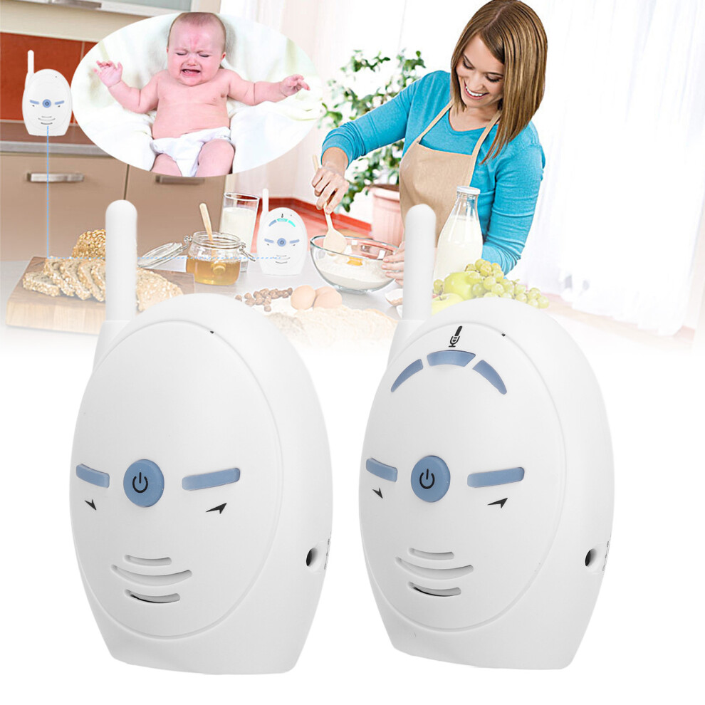 Digital Kids Monitor With Night Lullaby 2 Way Talk 2.4Ghz Wireless Transmission Sound Kids Monitor 100‑240V Us Plug Light