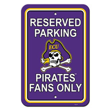 NCAA East Carolina Piratesin muovinen pys  k  intikyltti 12 x 18 tuumaa/joukkueen v  ri