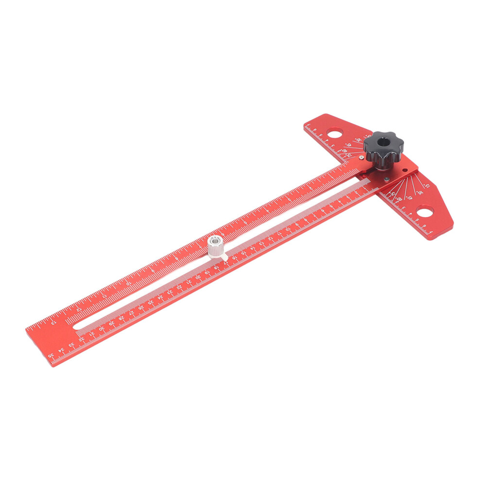 T Square Ruler Protractor For Crafting Aluminum Alloy Woodworking Scriber Carpenter Layout Measuring Tool 6921314631916