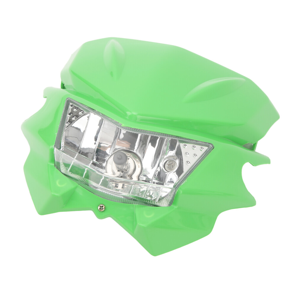 Motorcycle Front Headlight H4 Interface Led Waterproof Drl Headlight For Klx 110 125 150 230 250 300 450R Crf Wrf Dc12v Green 6911314639081