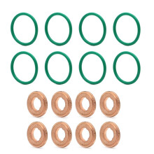 AUTOVIC Injektor-O-Ring-Dichtungssatz fr Durmax LLY LBZ LMM 2004.52010, Dichtungen, O-Ringe-Sets, 16-teilig