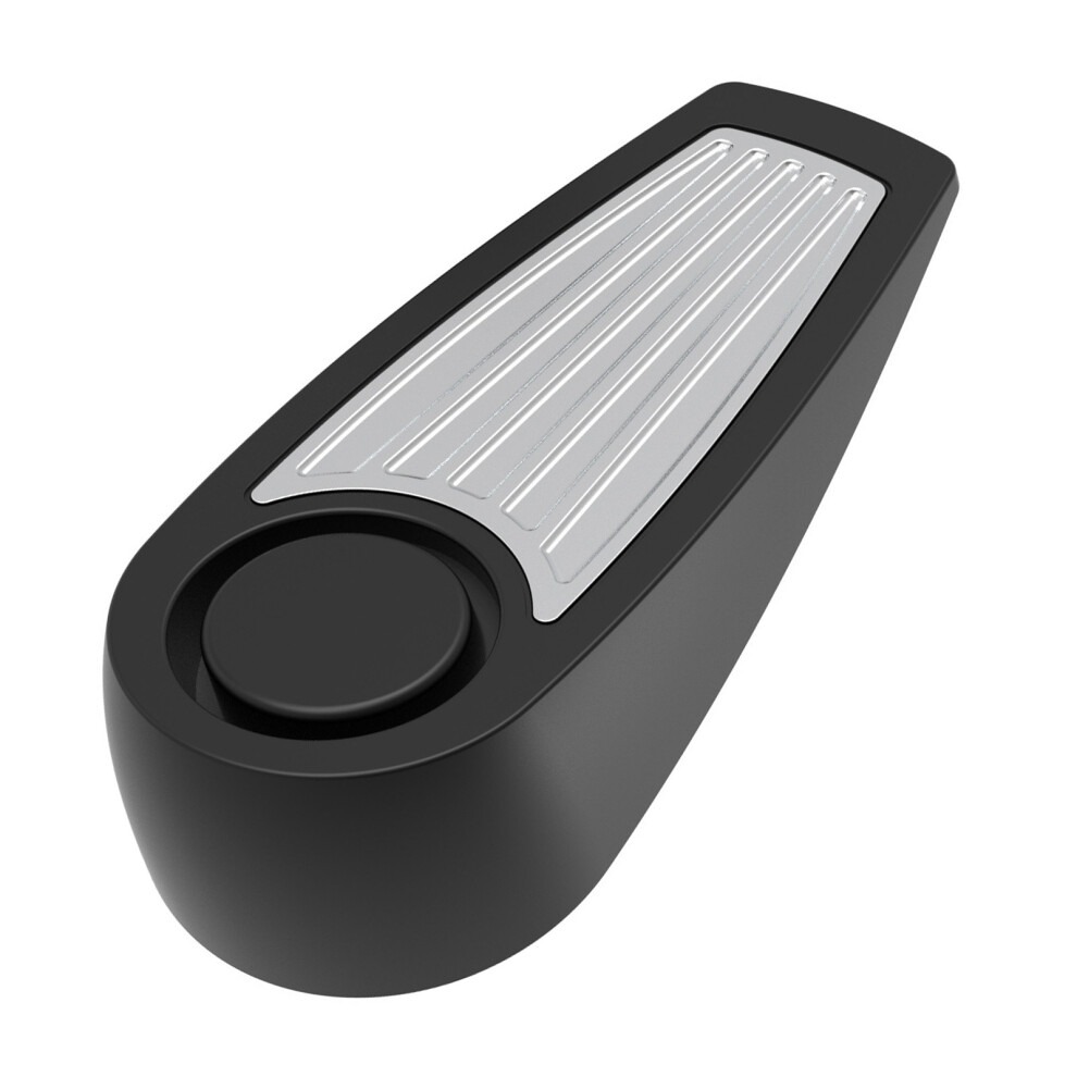 Door Stop Alarm Sensitive Vibration Sensing Portable Security Door Stopper Alarm For Home Shop Office Black 3461314643951