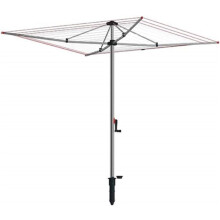 Vileda Supadry Hoist Rotary Washing Line 60m Silver for Outdoor Use