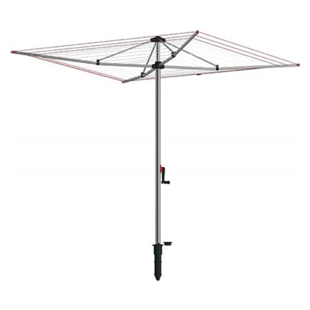 Vileda Supadry Hoist Rotary Washing Line 60M For Outdoor Use Silver