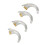 20pcs Replacement Ear Hook Prevents Howling Hearing Tool Parts Accessory for Resound 11