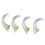 20pcs Replacement Ear Hook Prevents Howling Hearing Tool Parts Accessory for Resound 12