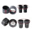 (Bevel angle) Rubber Eyepiece Cover Eyeguards Cylinder Eye Shield Microscope Binocular 32-36mm -JA 4