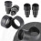 (Bevel angle) Rubber Eyepiece Cover Eyeguards Cylinder Eye Shield Microscope Binocular 32-36mm -JA 2