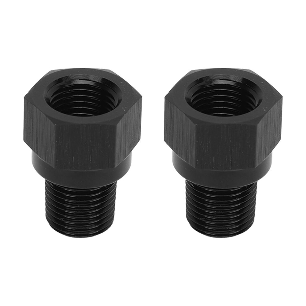 2Pcs 1/8In Npt Male To M10 X 1.0 Female Aluminum Alloy Oil Pressure Gauge Take Off Adapter For Vehicle 8261314659953