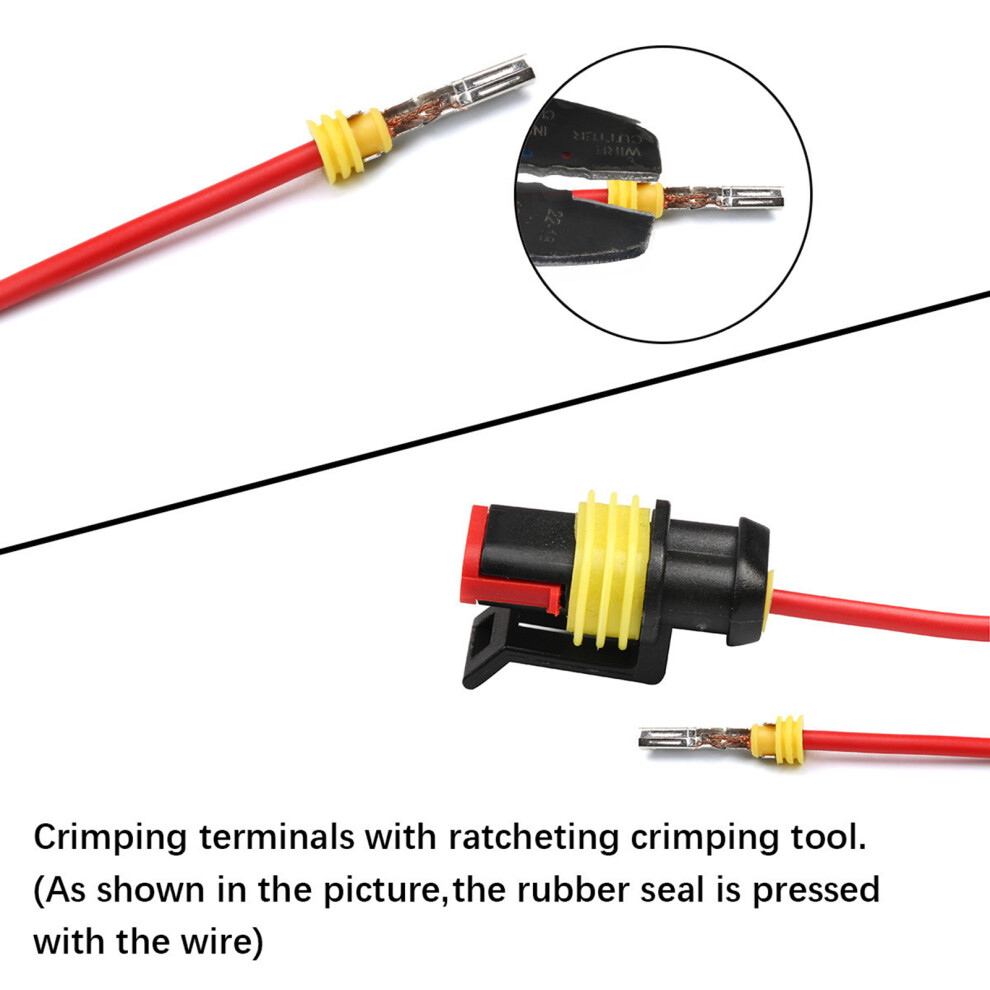 708 Pcs Waterproof Automotive Electrical Connector Terminals Connector Pin Release Key Extractor Tools Set Weather Pack Crimper Tools For C 5041314664163