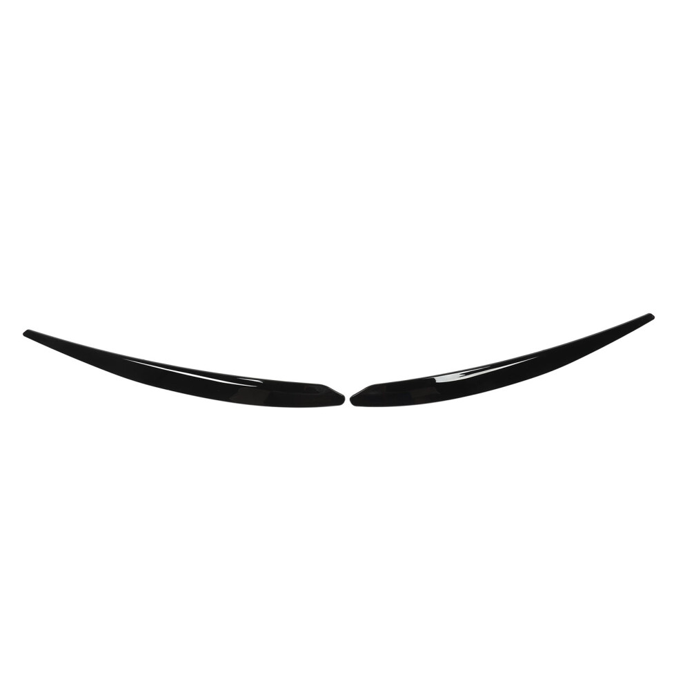 1 Pair Headlight Eyebrow Left Right Rust Proof Car Eyelids Stickers Decoration Replacement For Superb B8 2016 To 2018 Glossy Black 7901314665936