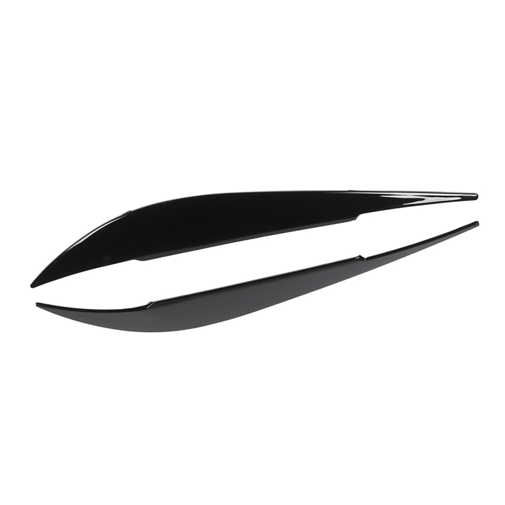 1Pair Headlight Eyebrow Colorfast Rugged Stylish Protective Headlight Eyelids Cover For 4 Series F32 F33 F36 Glossy Black 8021314665916