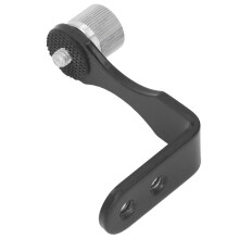 Binocular L Shaped Mount Holder Aluminum 1/4 Inch Threaded Hole L Type Binocular Fixed Bracket for Hiking Wild Animals Viewing Outdoor