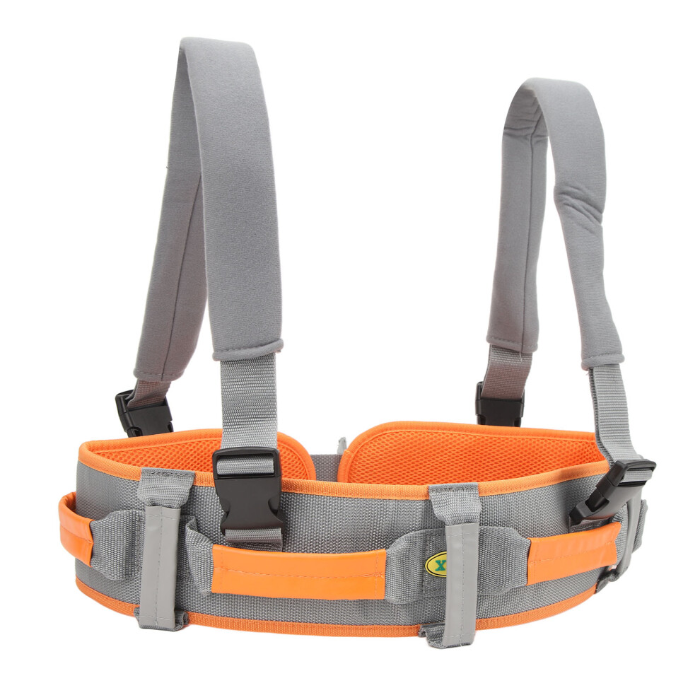 Safety Gait Assist Device Thicken Medical Nursing Transfer Belt with Leg Loop for Elderly Pregnant Women Tangerine