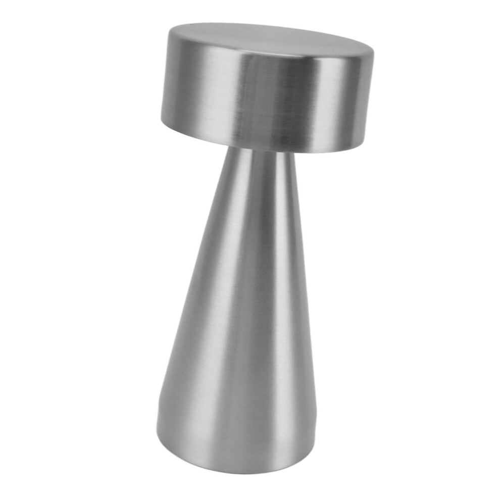 LED Portable Metal Table Lamp with Touch Sensor 3 Color Stepless Dimming Nightstand Desk Lamp Rechargeable Night Light Silver-image-OPC-PHQXVPP-NEW