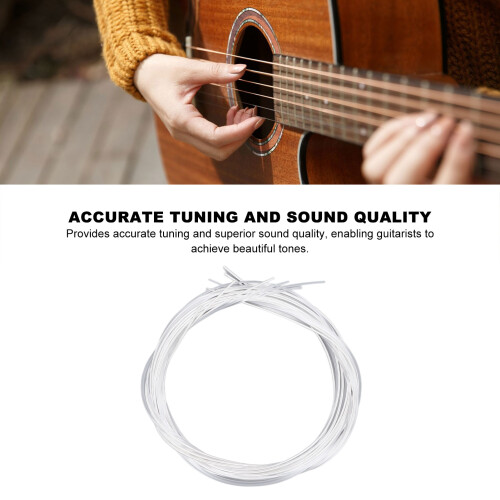 Nylon Classical Guitar String Acoustic Guitar String Musical Instrument Accessory Silver 2