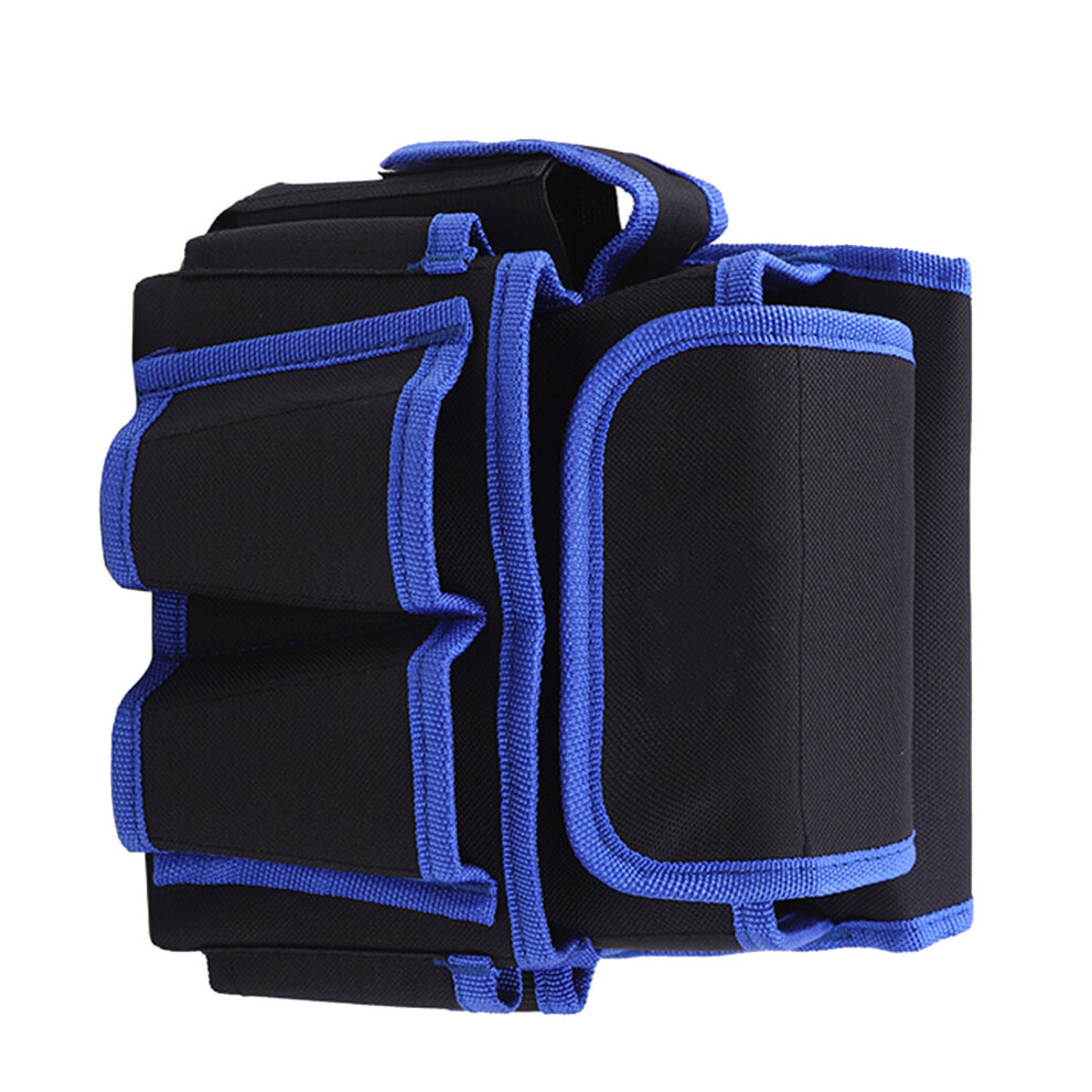 Waist Tool Bag Waterproof Oxford Cloth Multi Functional Belt Pockets Pouch For Electrician Blue 8481314680782